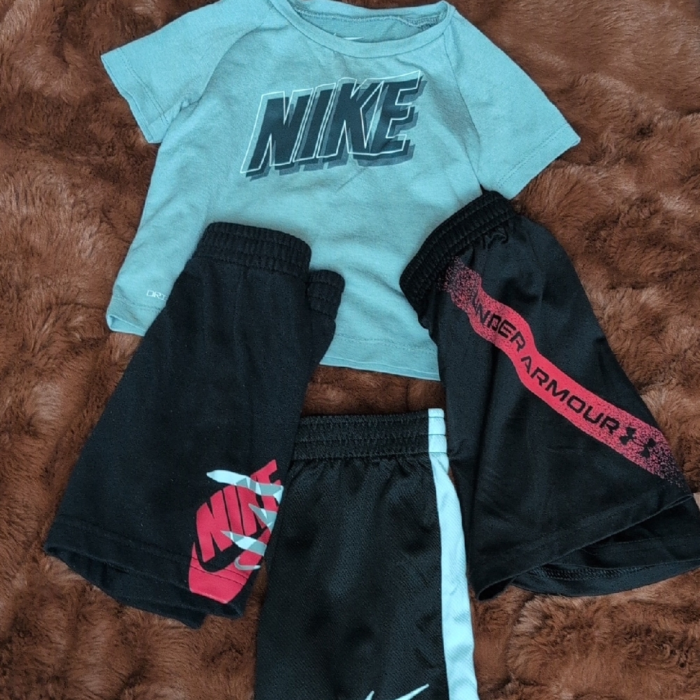 Nike Kids Blue Tee with Logo
